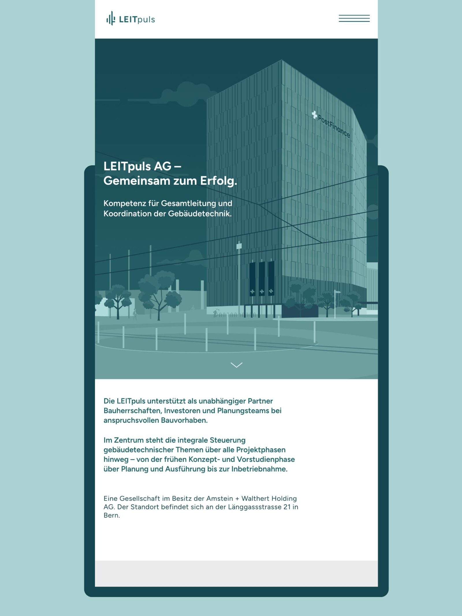Leit Puls Keyvisuel Post Finance Bern web 11 01